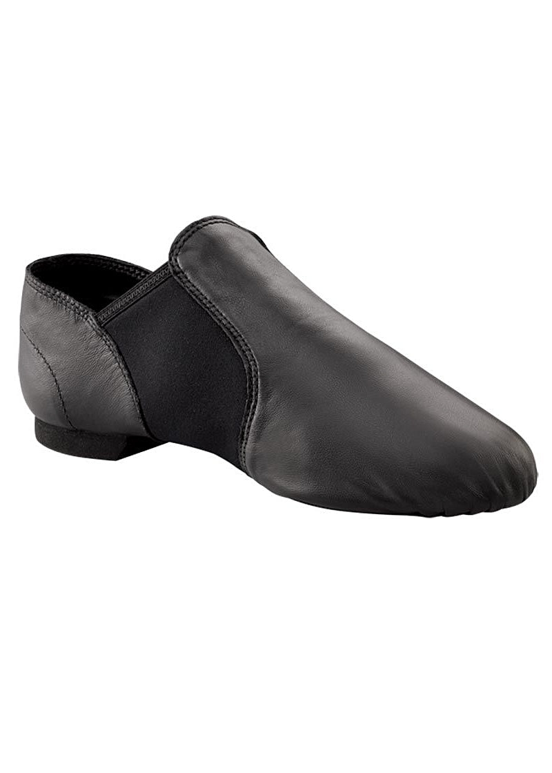 E-Series Youth Leather Slip-On Jazz Shoe (Black)