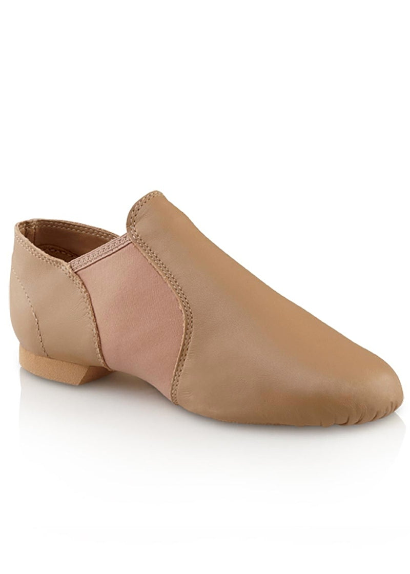 E-Series Youth Leather Slip-On Jazz Shoe (Caramel)