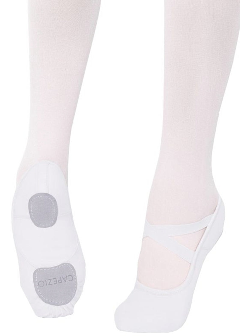 Hanami Split-Sole Canvas Ballet Shoe (White)