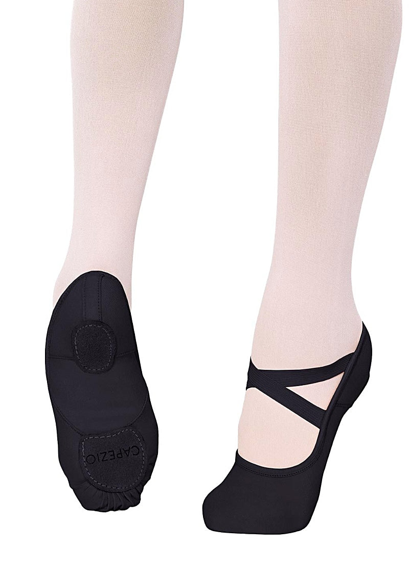 Hanami Youth Split-Sole Canvas Ballet Shoe (Black)