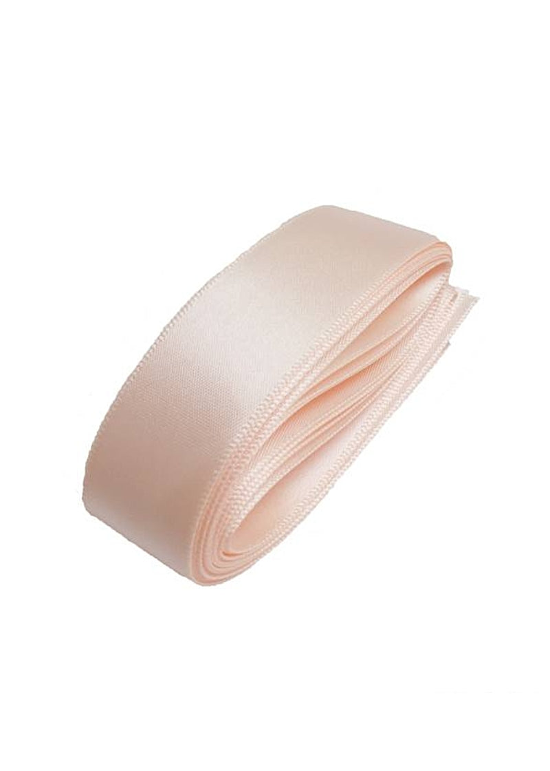 A 7/8" by 2.7 yard long pre-cut piece of Capezio Bunheads® Satin Rehearsal Ribbon in Light Pink