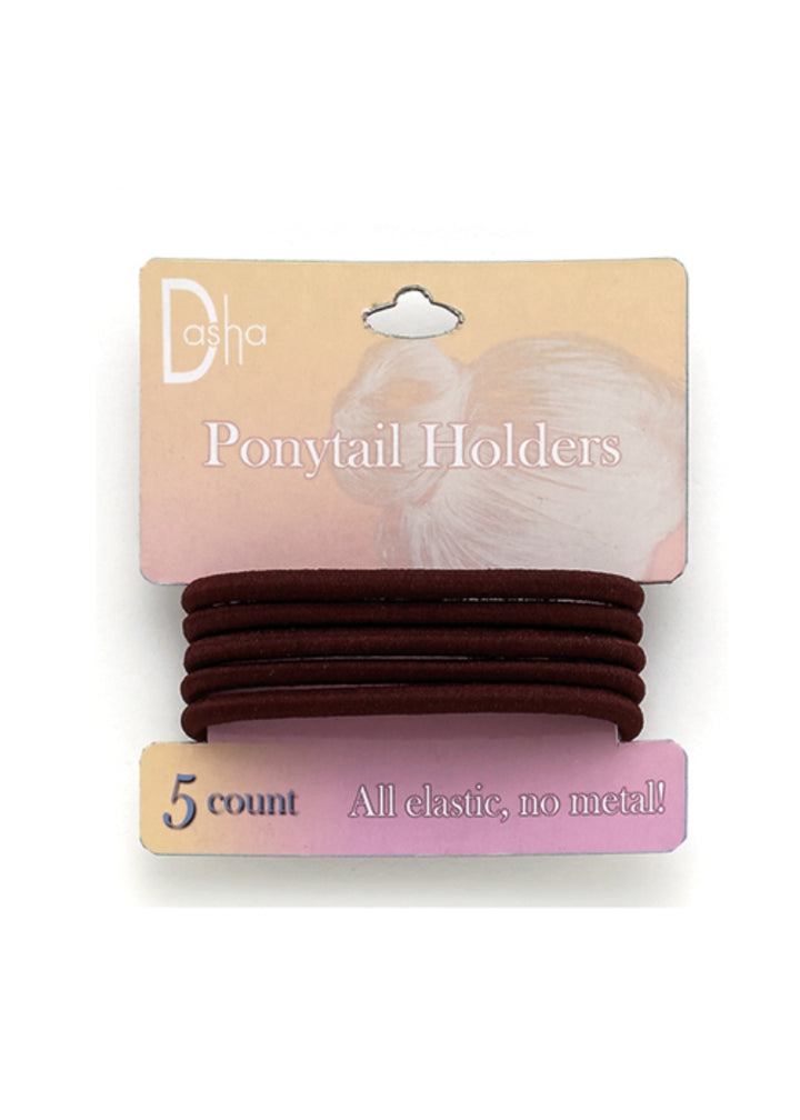 Dasha Designs Ponytail Elastics (5-pk)
