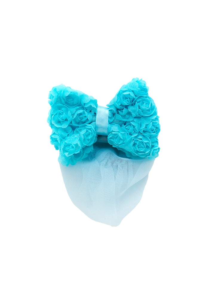 Rosettes Hair Bow w/ Bun Cover