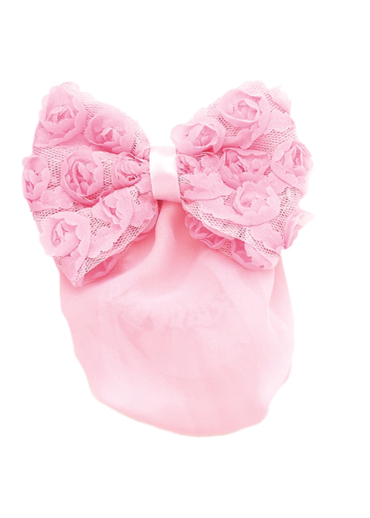 Rosettes Hair Bow w/ Bun Cover