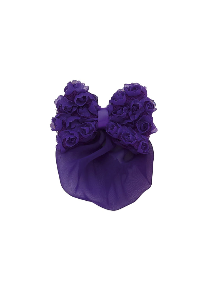 Rosettes Hair Bow w/ Bun Cover