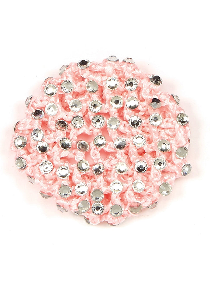 Satin Rhinestone Bun Cover