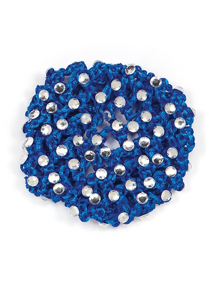 Satin Rhinestone Bun Cover