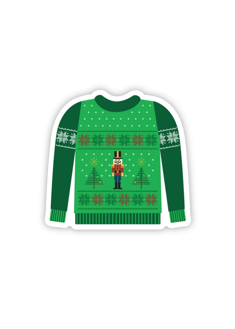 Nutcracker Ugly Sweater Sticker