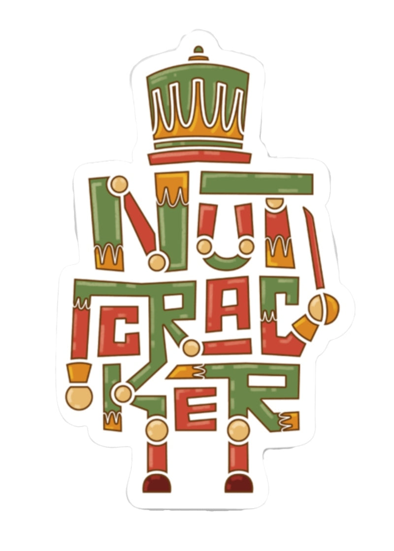 Nutcracker Letters Vinyl Sticker