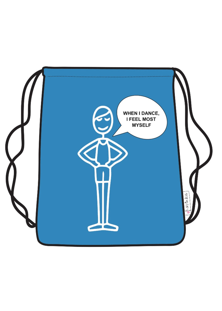 ON SALE "When I Dance..." Men's Drawstring Backpack