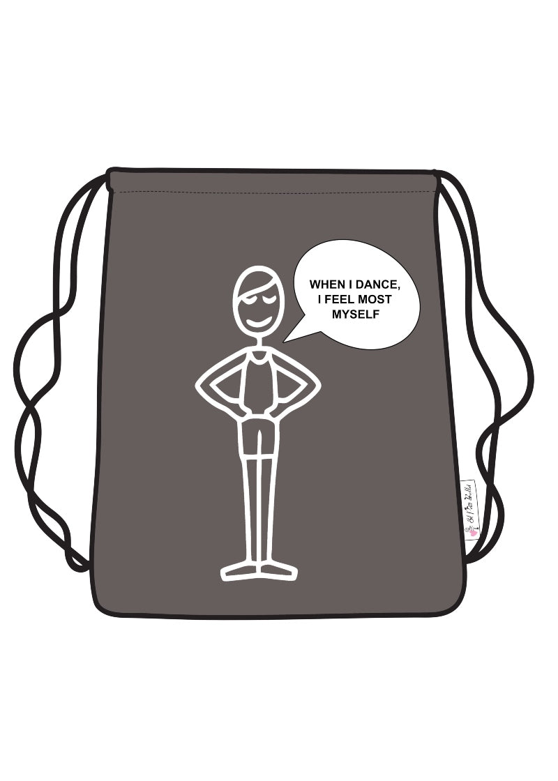 ON SALE "When I Dance..." Men's Drawstring Backpack