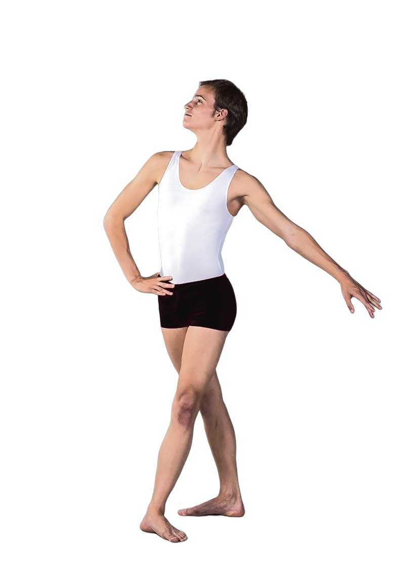 Ballet Rosa mens black shorts