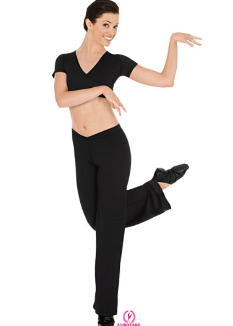 Eurotard V-Waist Jazz Pants (Black)