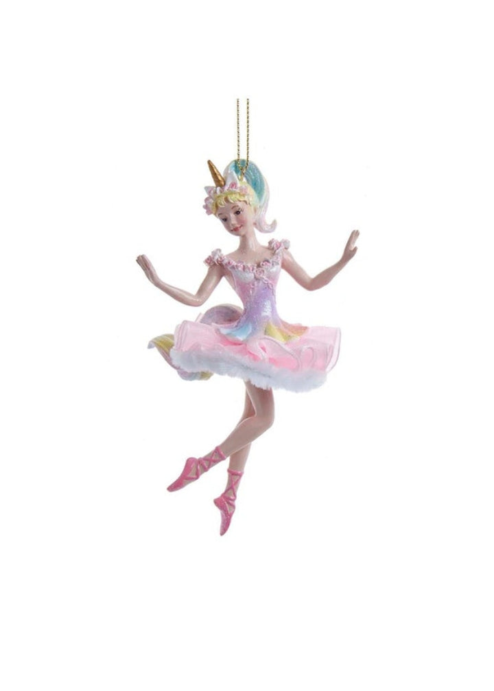 Unicorn Ballerina Ornament (5.25")