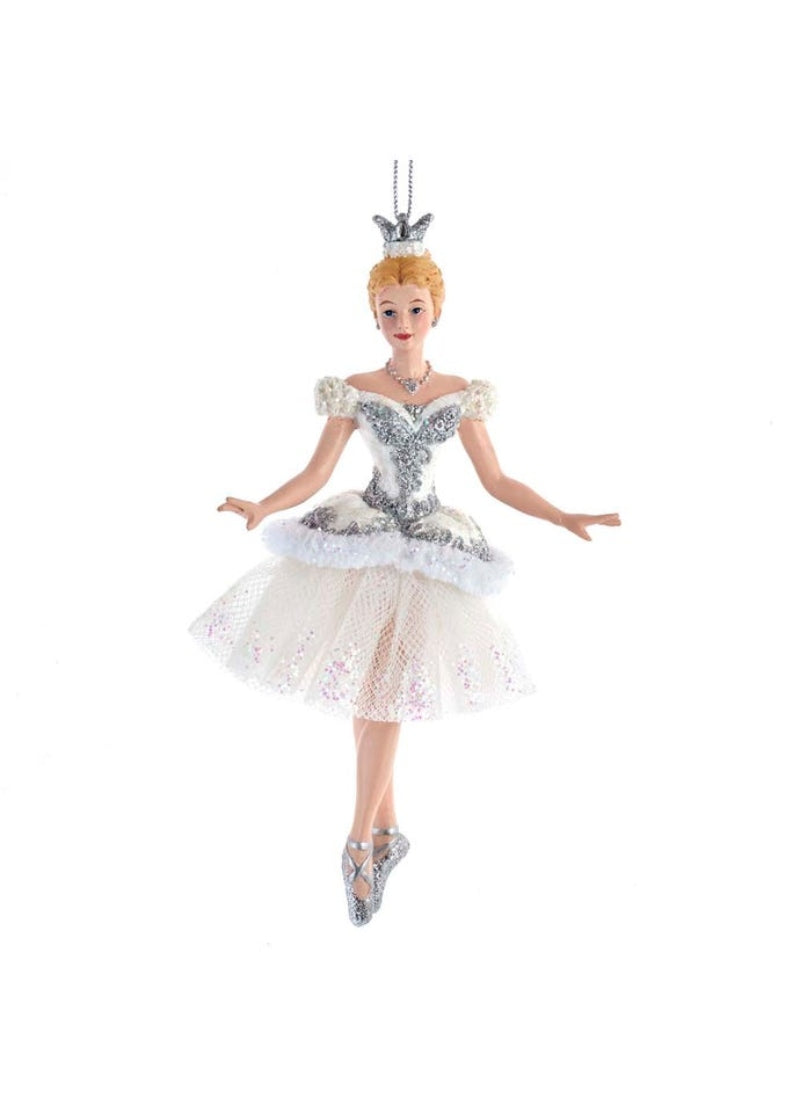 Nutcracker Suite Snow Queen Ballerina Ornament (6.25")