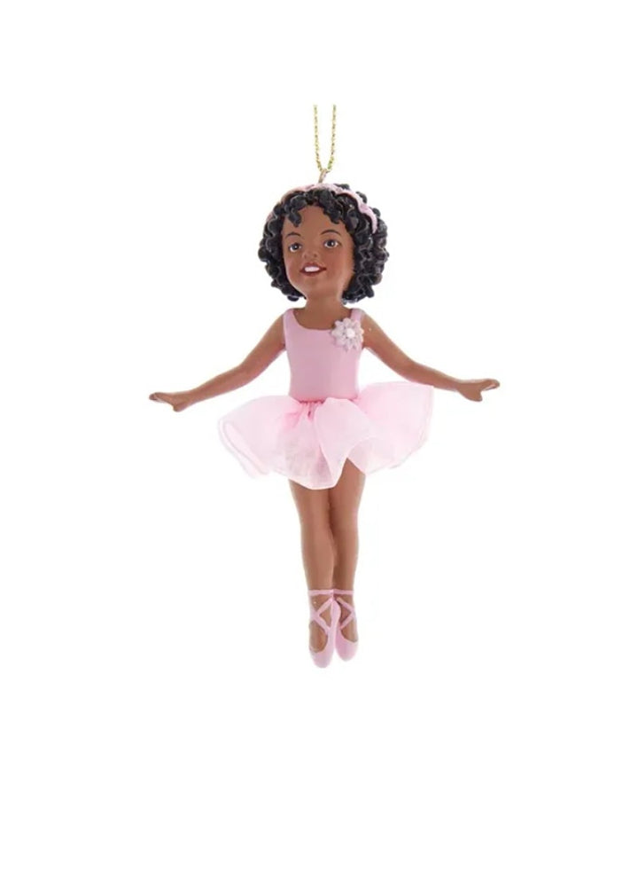 Little Pink Ballerina Ornament (4.25")