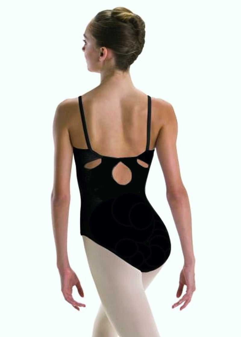 ON SALE Pinch Front Tear Drop Back Silkskyn Camisole Leotard