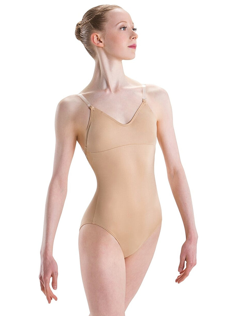 ON SALE V-Neck Camisole Leotard w/ Removable Cups