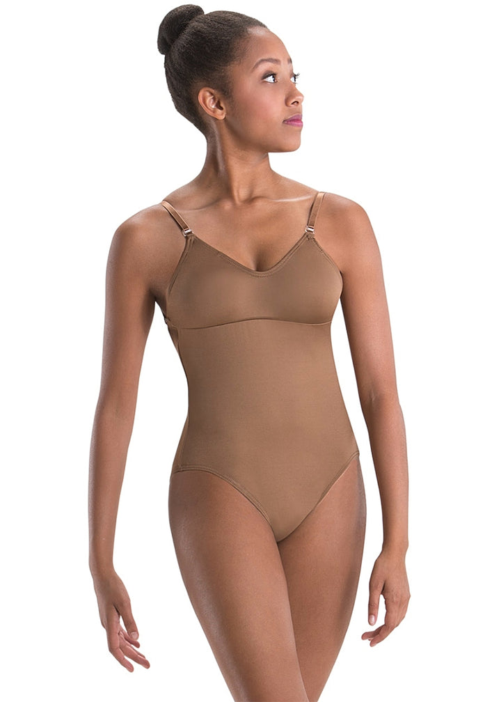 ON SALE V-Neck Camisole Leotard w/ Removable Cups