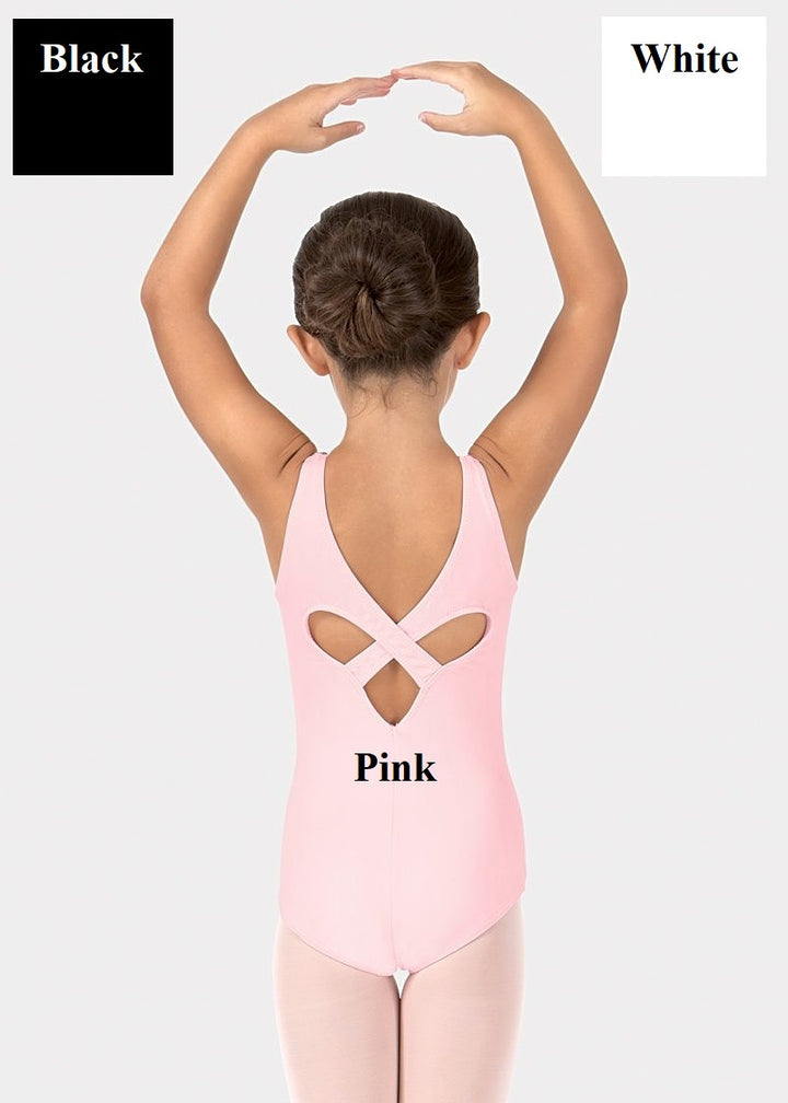 ON SALE Wide Strap Heart Back Cotton Tank Leotard