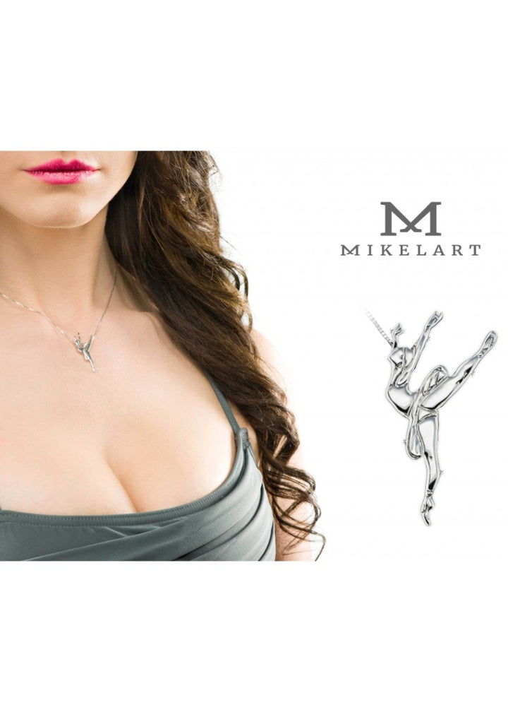 Classical Ballerina Sterling Silver Necklace