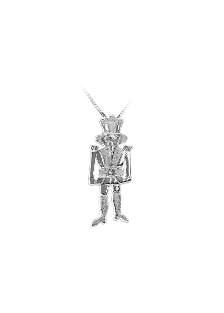 Nutcracker Soldier Sterling Silver Necklace