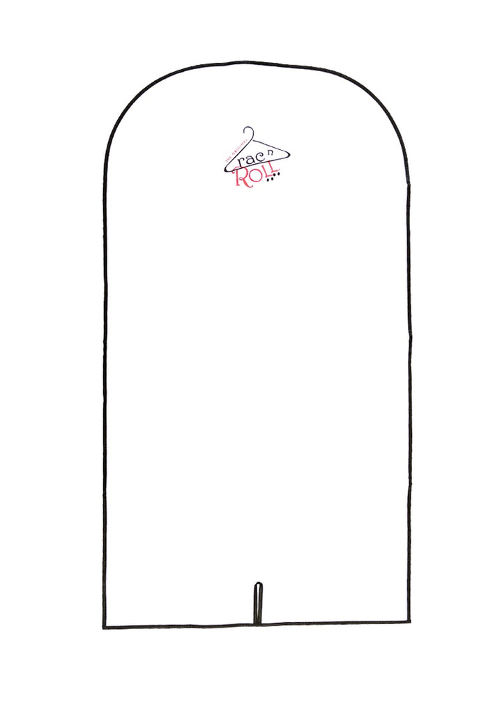 Half-Clear Long Garment Bag