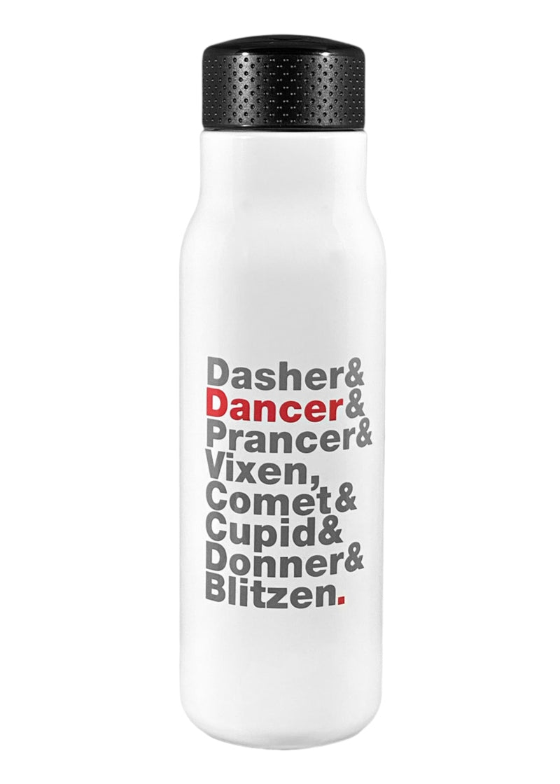 ON SALE Reindeer Names Water Bottle (25 oz.)