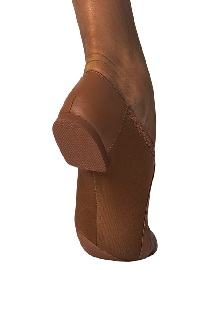 Java Youth Leather Slip-On Jazz Shoe (Mocha)
