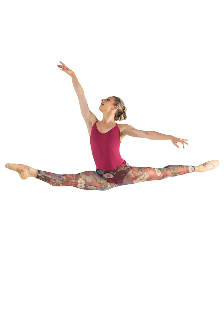 ON SALE Zelda Floral Mesh Leggings (Jardin)