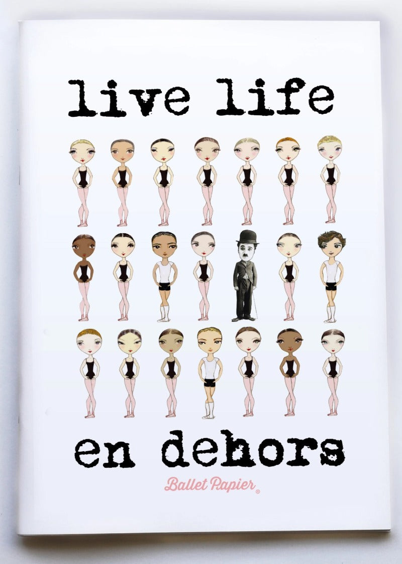 "Live Life en Dehors" A4 Notebook