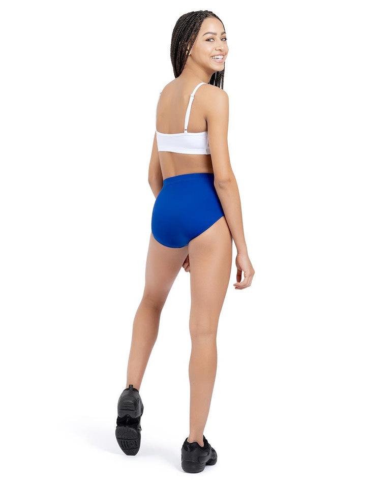 Capezio TB111C-ROY Girls' Team Basics Dance Brief in Royal Blue