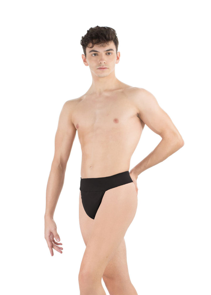 Ballet Rosa mens black thong dance belt