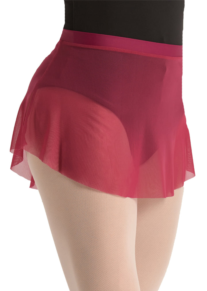 Ballet Rosa mesh pull-on skirt in pink