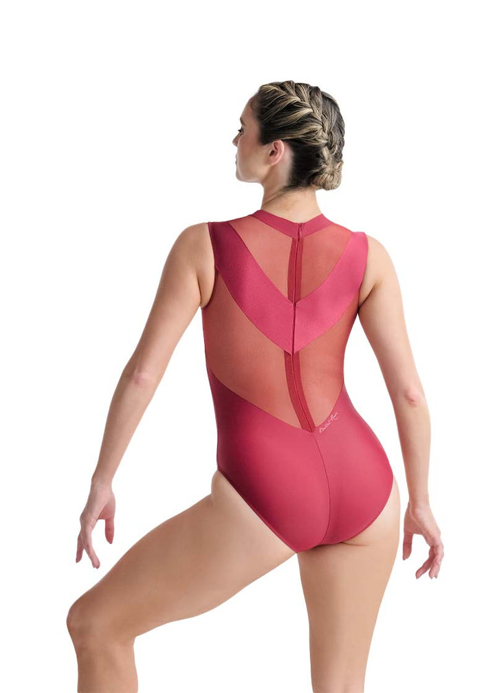 ON SALE Ilaria High Neck Zip Back Leotard