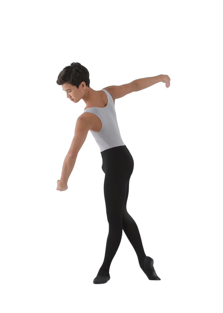 Ballet Rosa footed mens tights in black