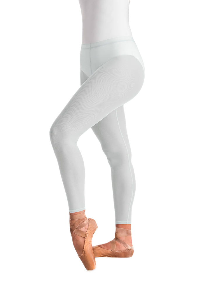 Ballet Rosa girls' Laetitia mesh leggings in white.