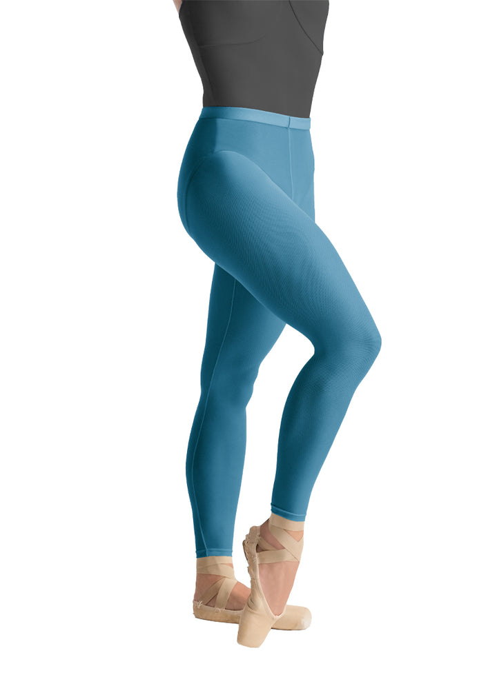 Ballet Rosa girls' Laetitia mesh leggings in blue.