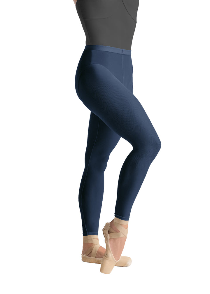 Ballet Rosa girls' Laetitia mesh leggings in navy blue.