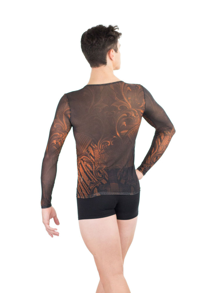 Luca Men's Mesh Long Sleeve Shirt