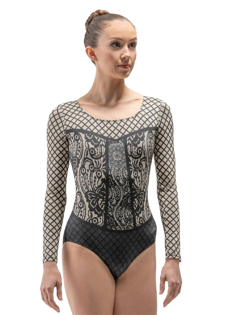 ON SALE Lyman Shimmer Long Sleeve Leotard