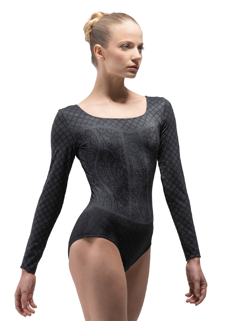ON SALE Lyman Shimmer Long Sleeve Leotard