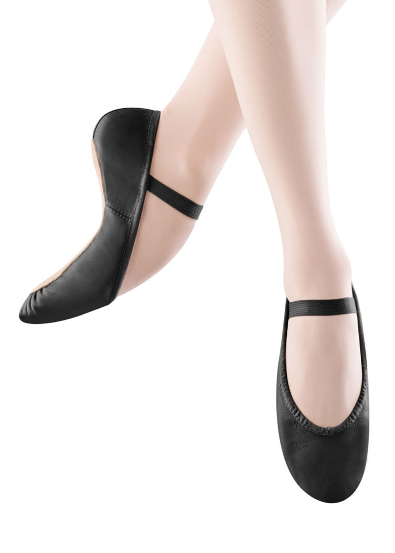 Dansoft Youth Full Sole Leather Ballet Shoes (Black)