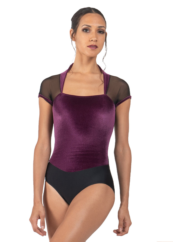 ON SALE Vamp Short Sleeve Leotard