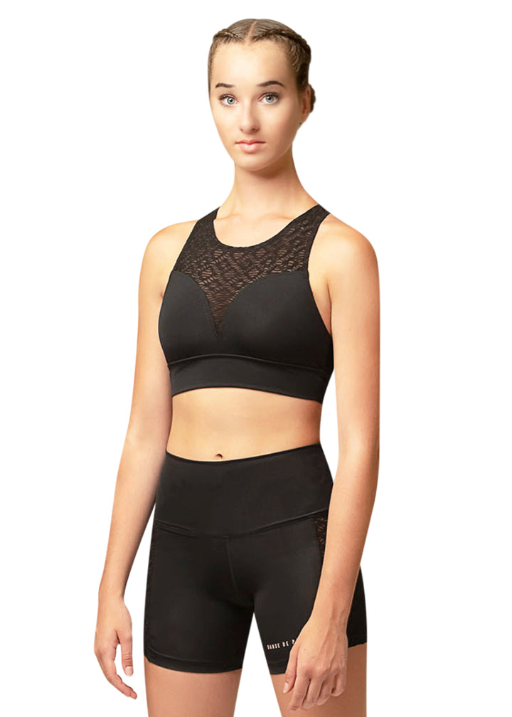 ON SALE Dentelle Lace Insert Shorts (Jet)