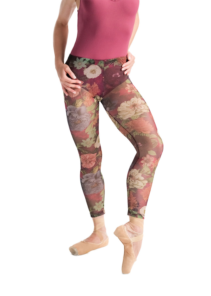 ON SALE Zelda Floral Mesh Leggings (Jardin)