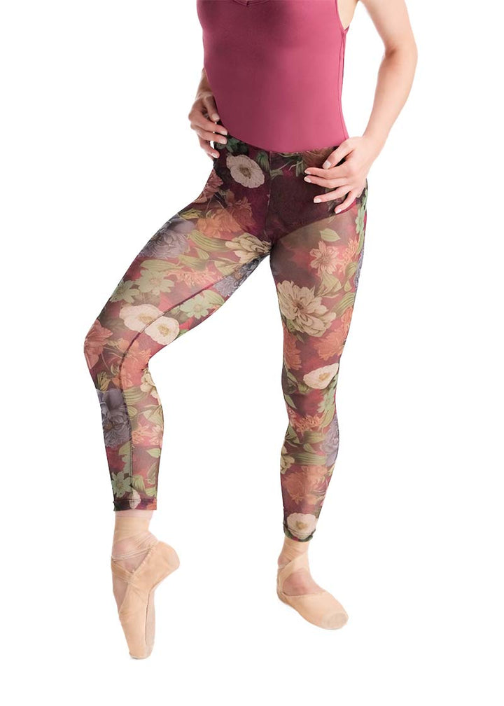 ON SALE Zelda Floral Mesh Leggings (Jardin)