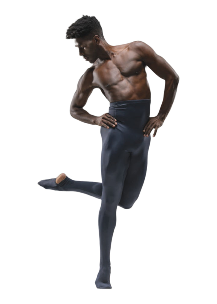 Ballet Rosa Alu men's high waisted tights in gray