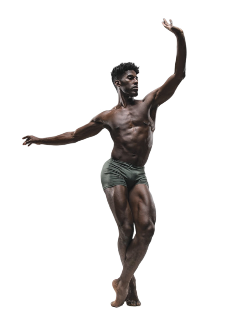 Ballet Rosa mens green shorts