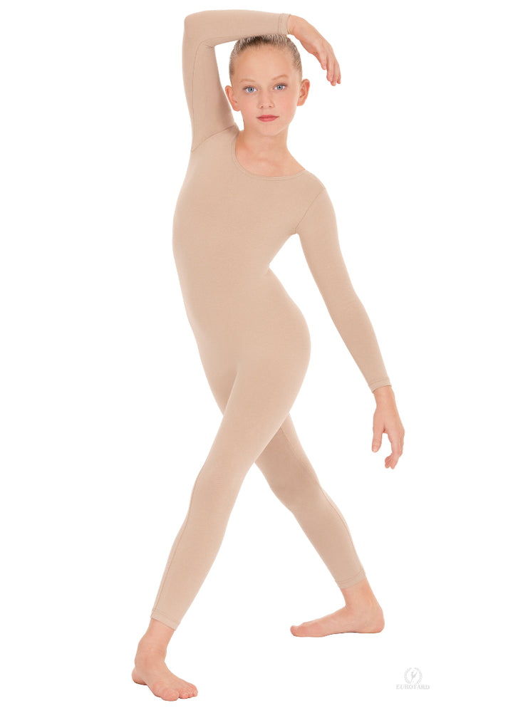 Eurotard Unisex Cotton Youth Long Sleeve Unitard
